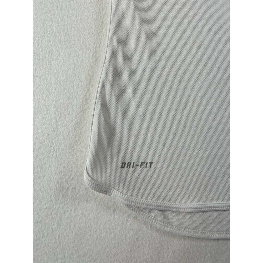 Nike Dri Fit Womens Activewear Tank Top Racerback Round Neck White Size Small - Picture 3 of 8